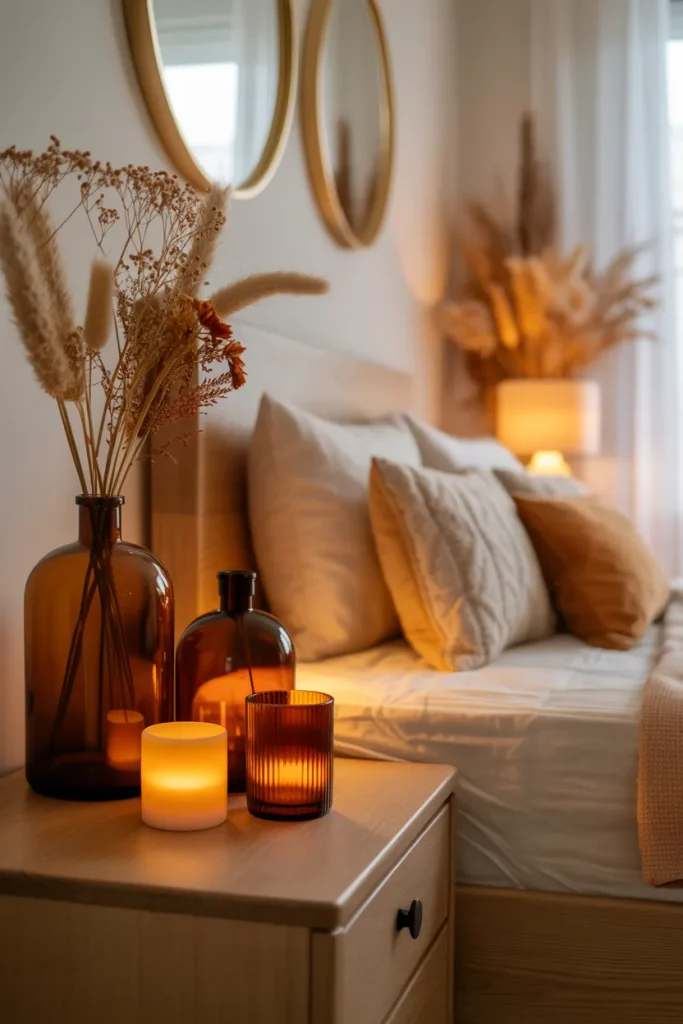 Amber Glass Accents