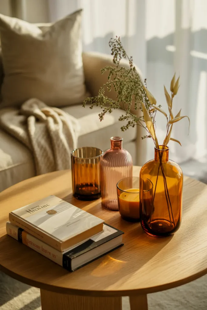 Amber Glass Accents