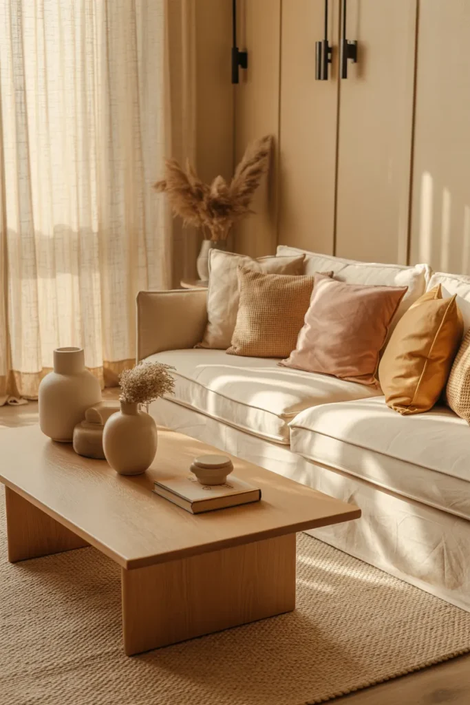 Beige Layered Comfort