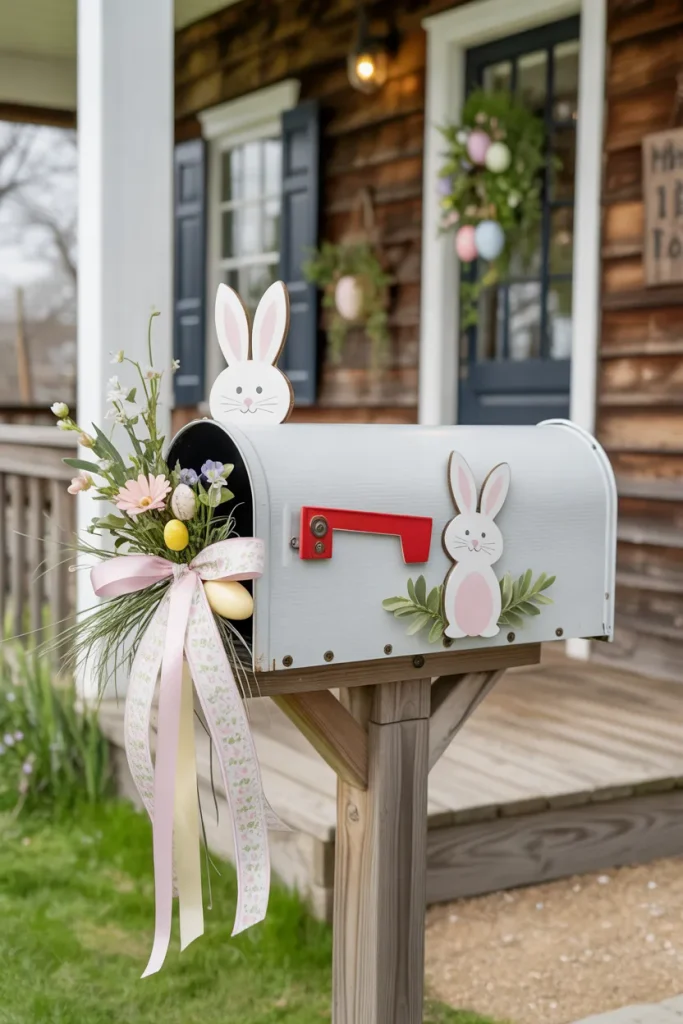Bunny Mailbox Decor