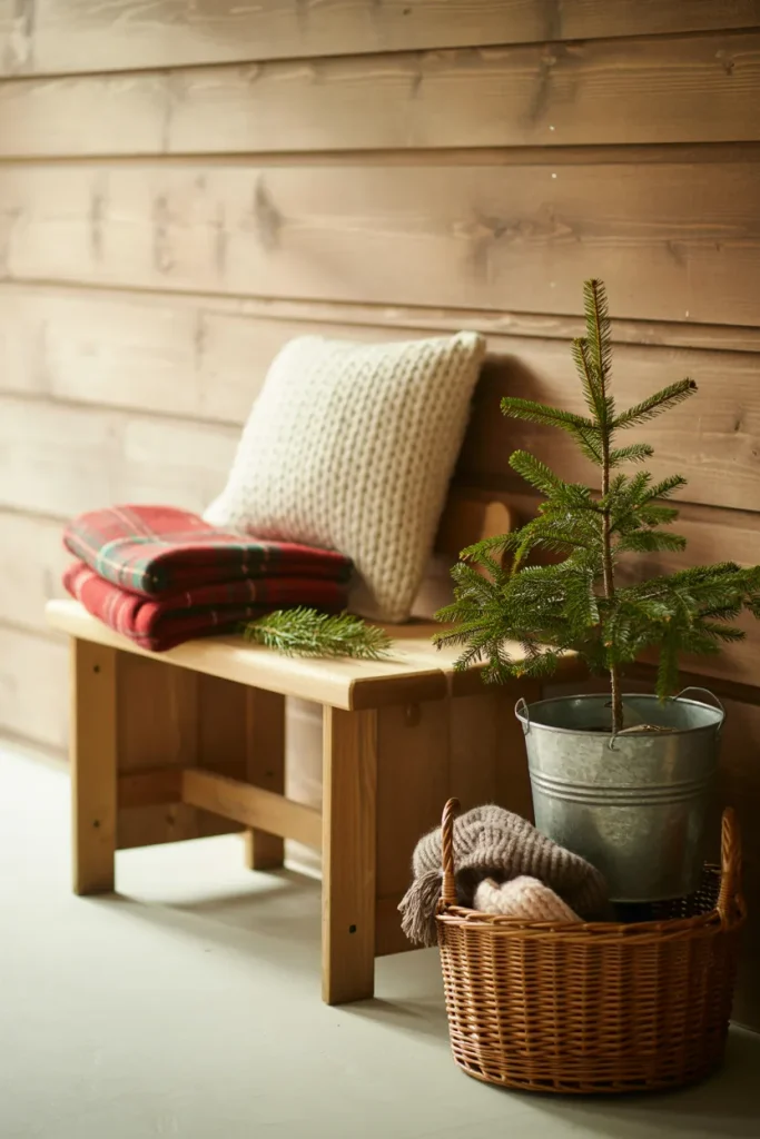 Christmas Bench Styling