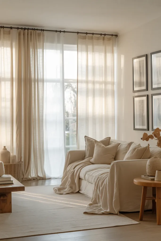 Cream Curtain Flow