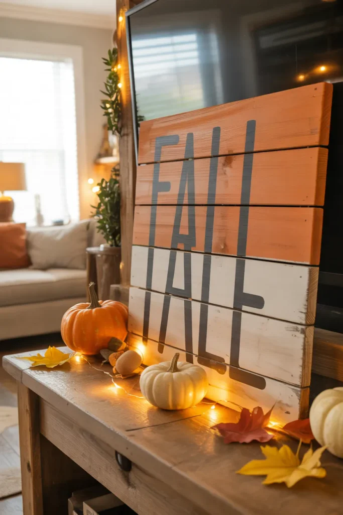 Fall Sign Board