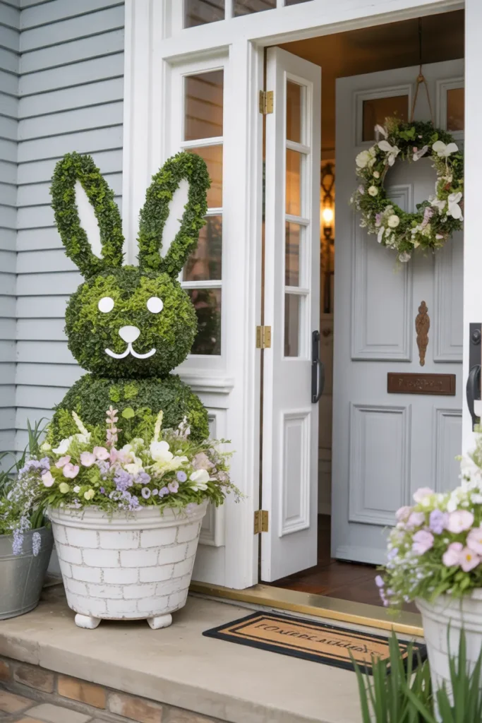Floral Bunny Topiary