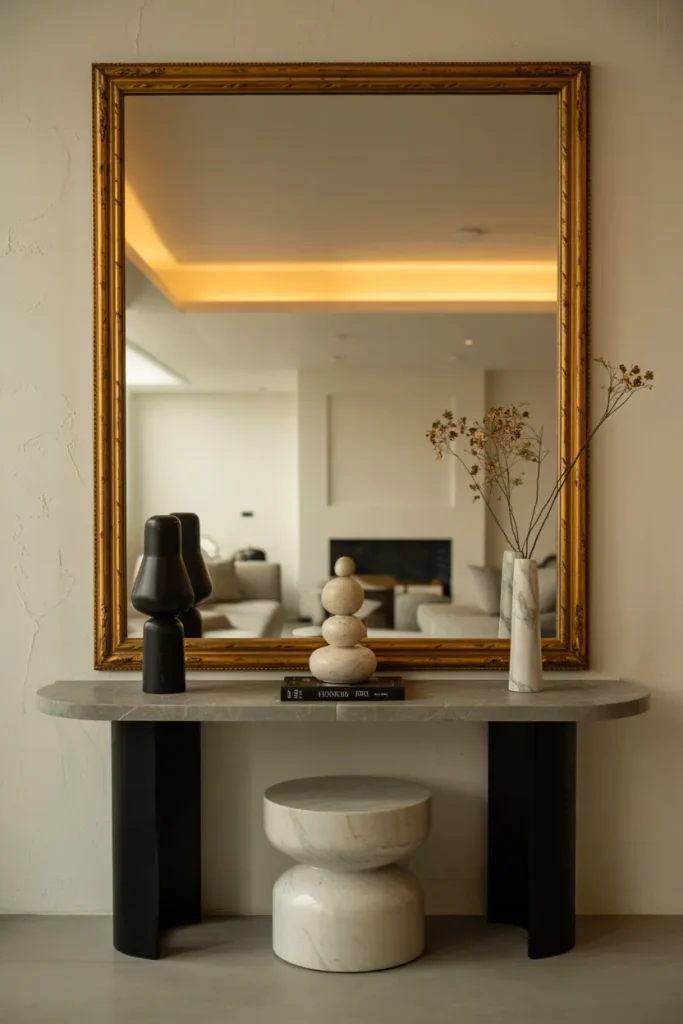 Gold Mirror Accents