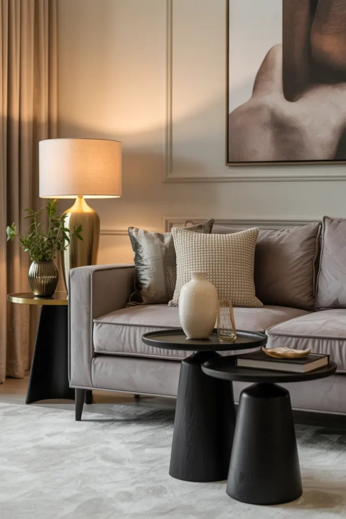 Grey Velvet Seating