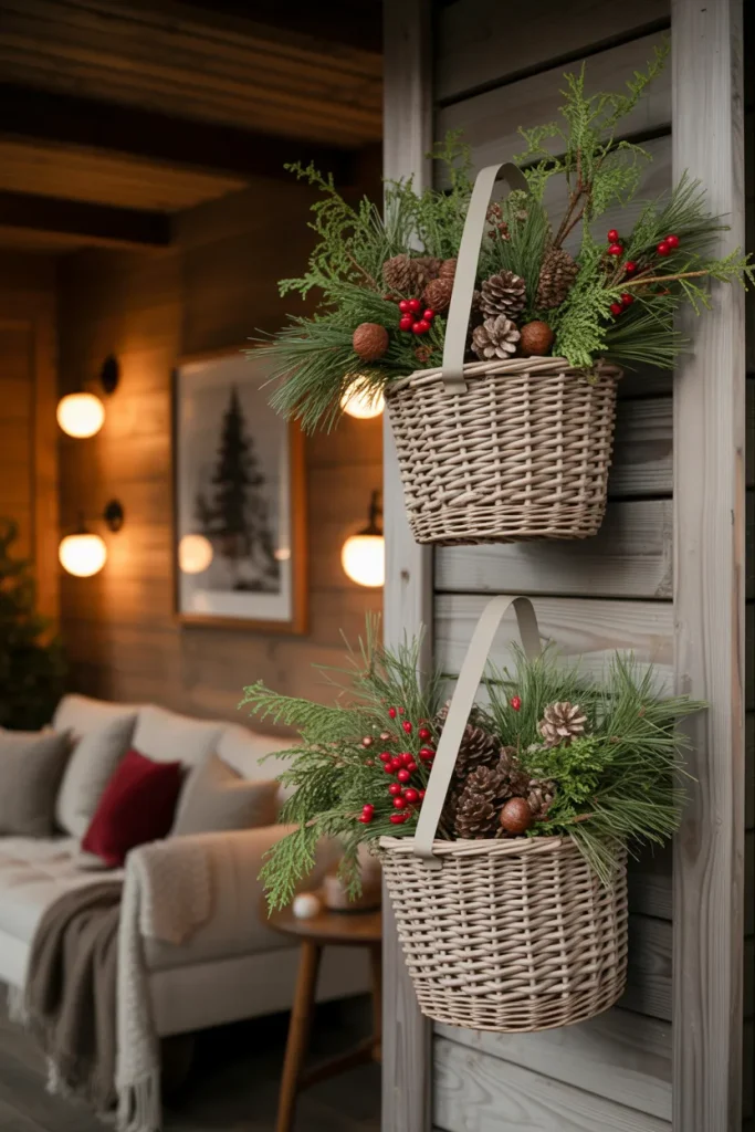 Hanging Pine Baskets