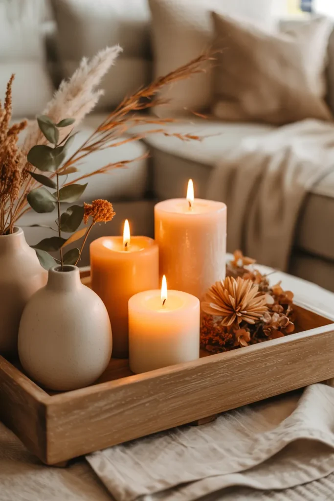 Layered Candle Trio