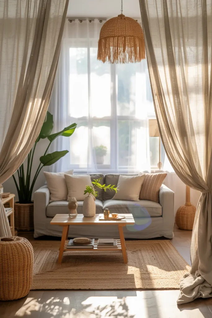 Linen Curtain Softness