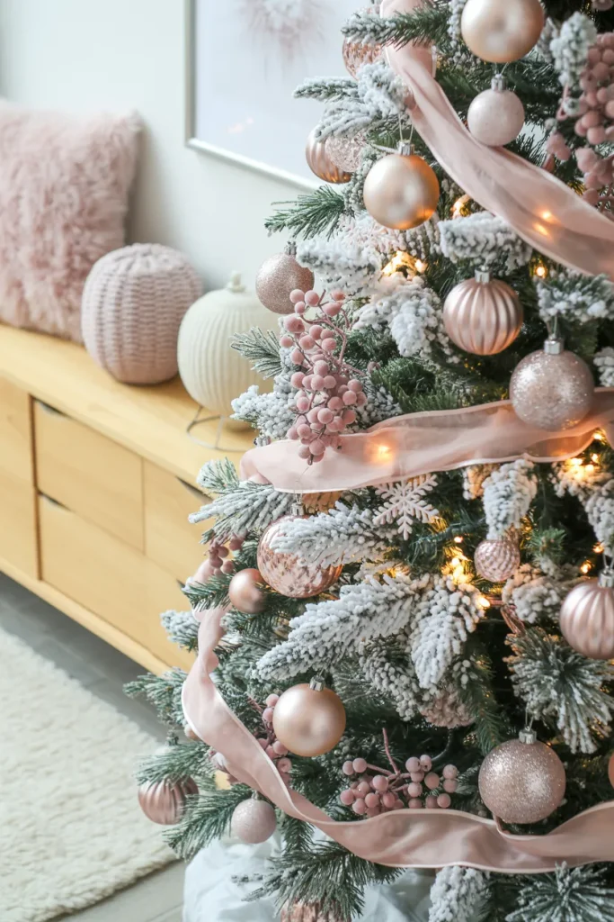 Pink Snowy Tree