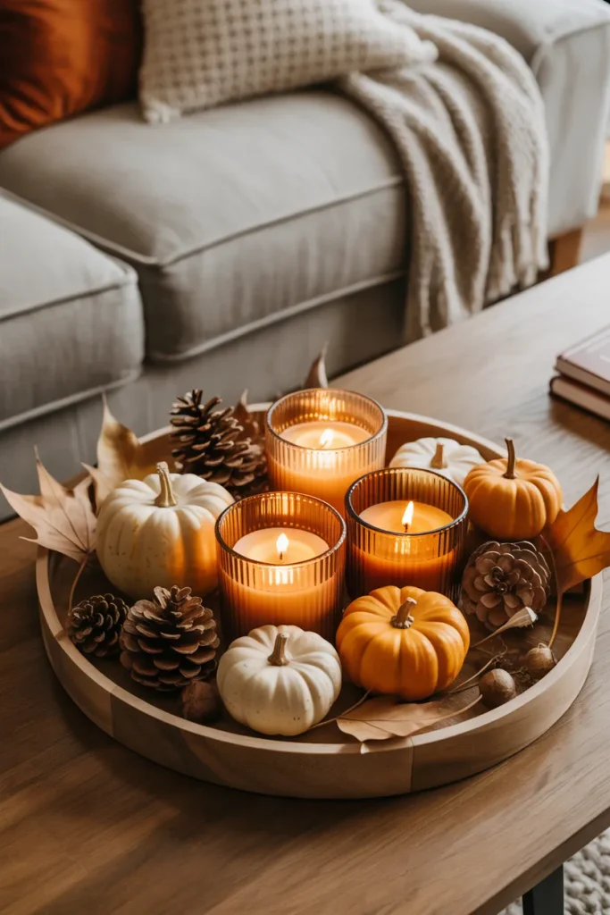 Pumpkin Candle Tray