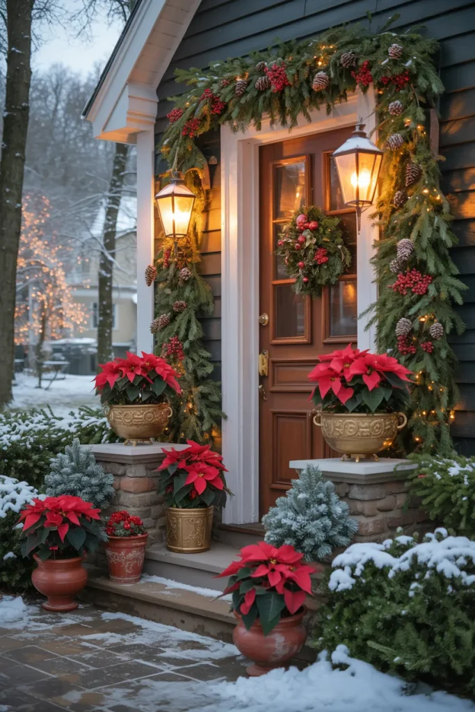Red Poinsettia Pots