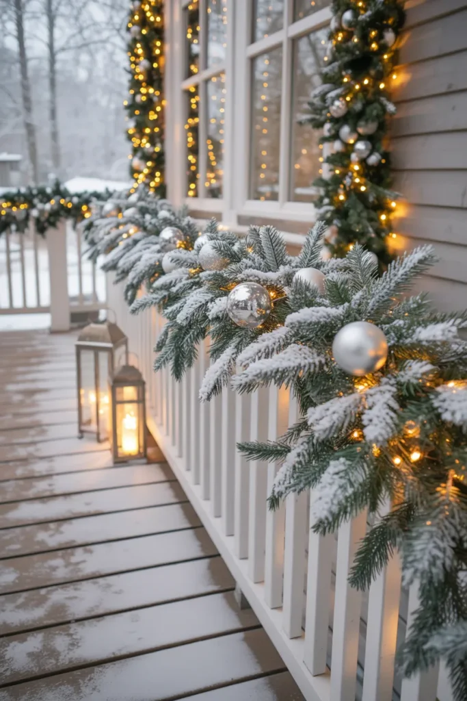 Snowy White Rail Decor
