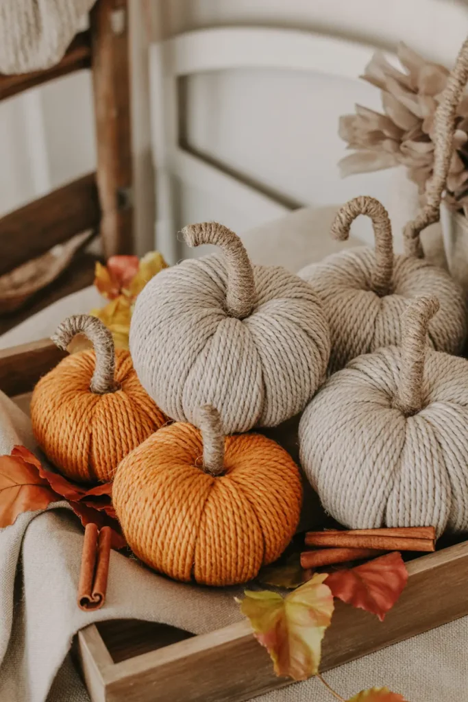 Twine Pumpkin Craft