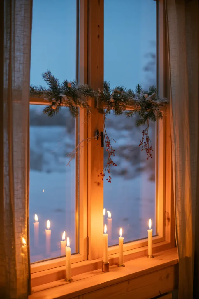 Window Candle Glow