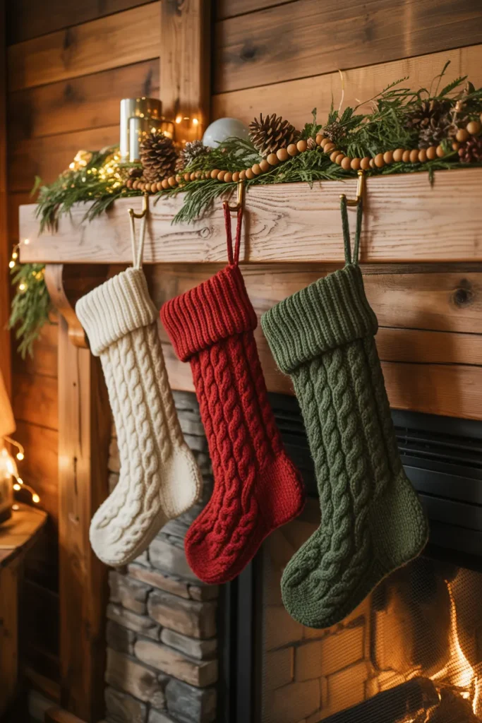 Wool Stocking Display