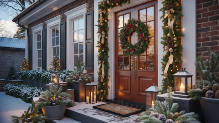 front door christmas decorations