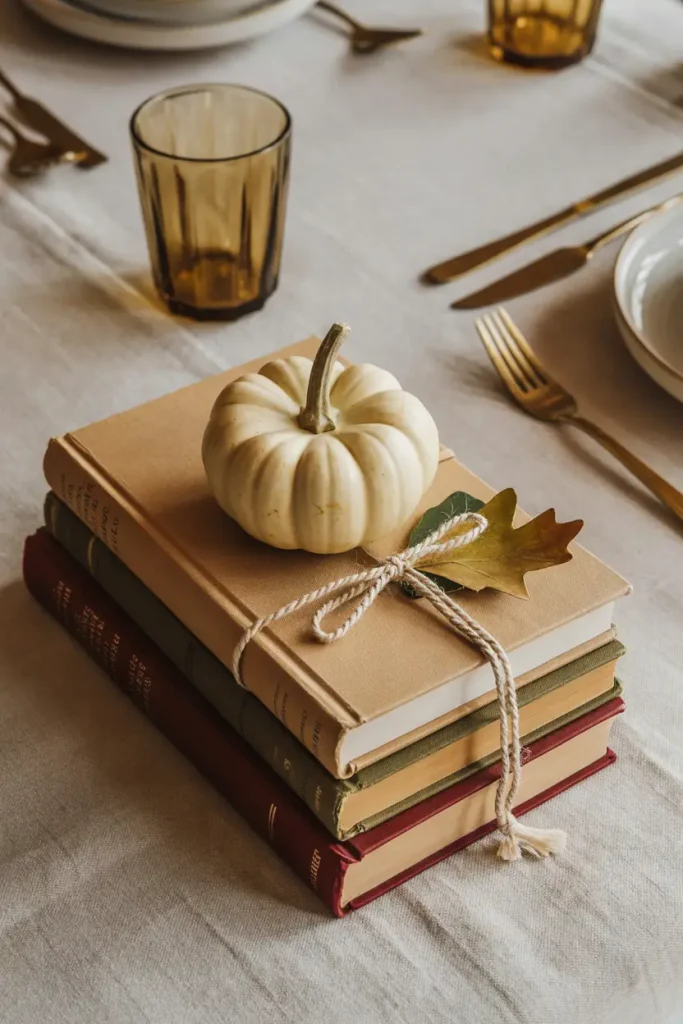 Antique Book Harvest Stack