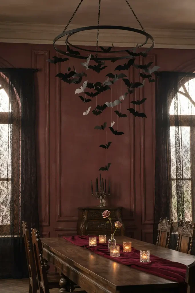 Bat Shadow Chandelier