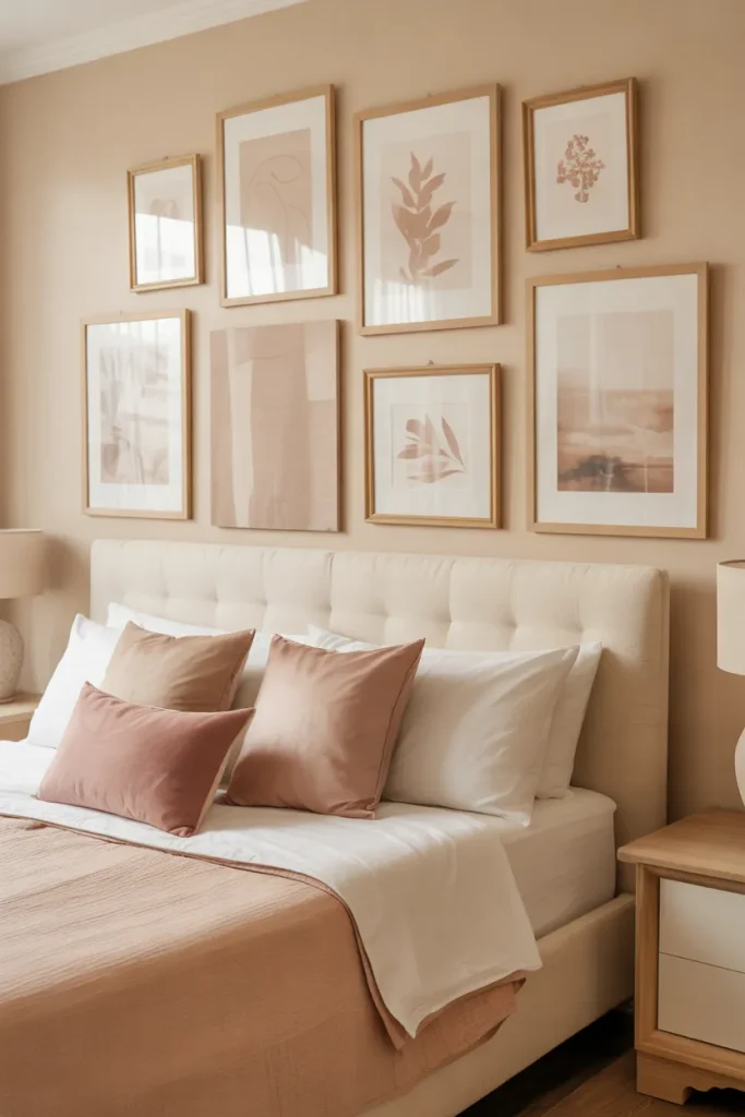 Beige Pink Gallery Wall