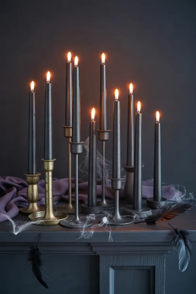Black Candle Cluster