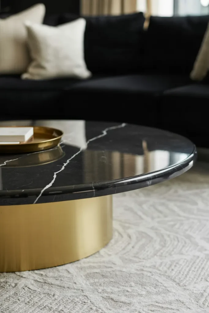 Black Marble Coffee Table