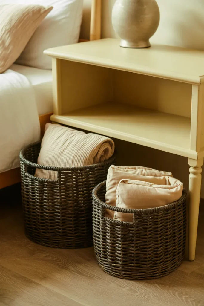 Black Woven Storage Baskets