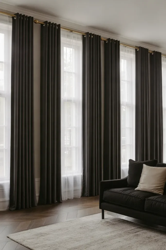 Black and Gold Curtains