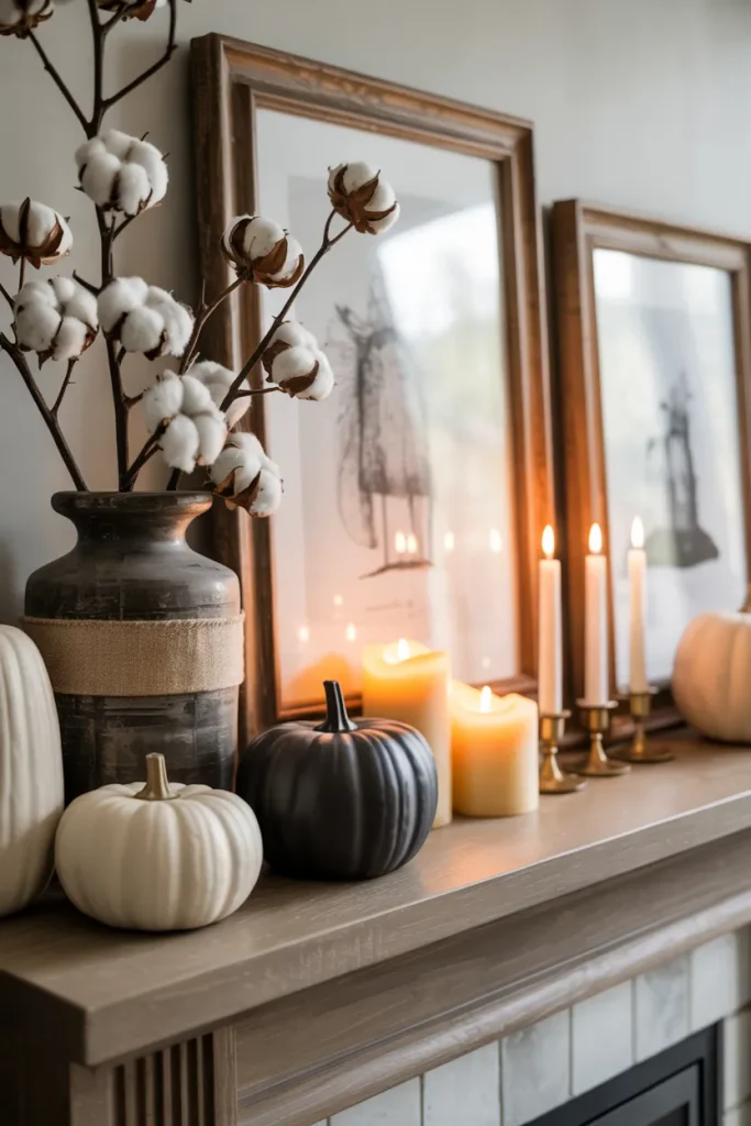 Black and White Mantel
