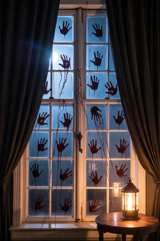 Bloody Handprint Windows