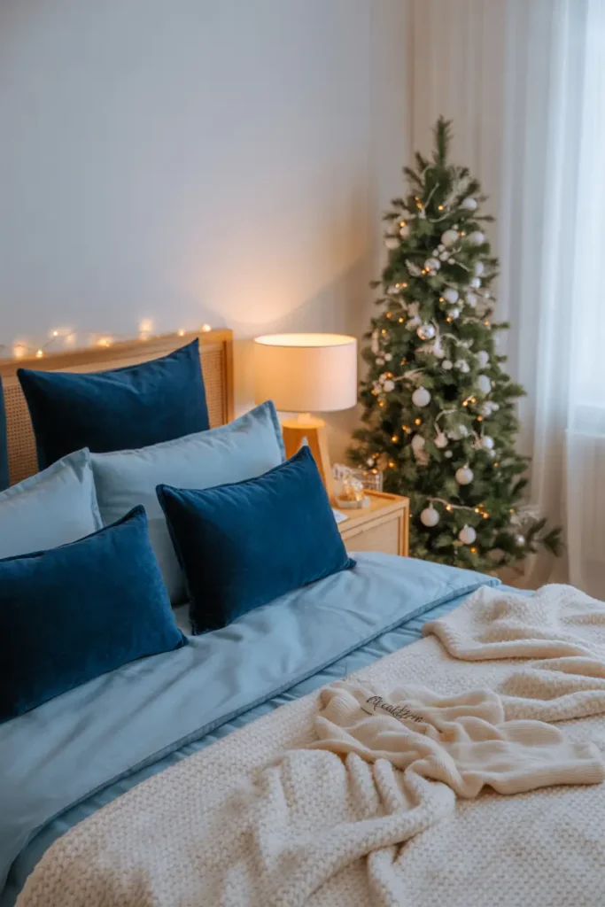 Blue Bedroom Accents