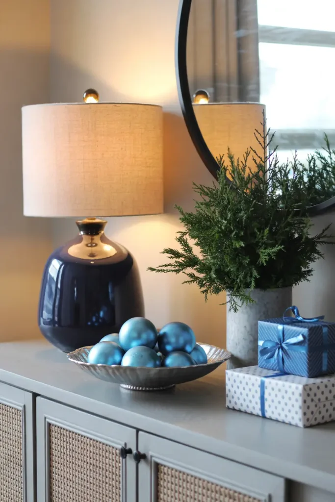 Blue Entryway Console