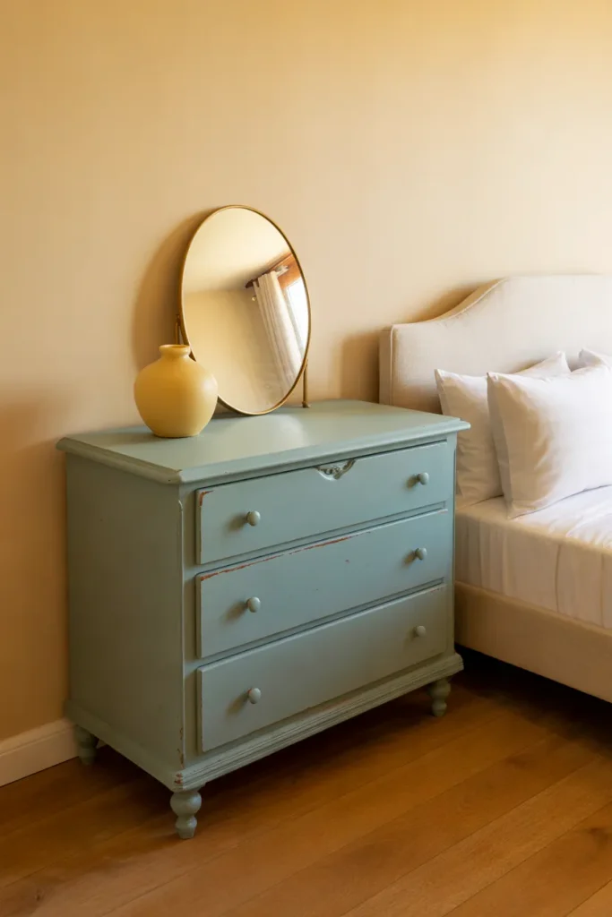 Blue Painted Dresser