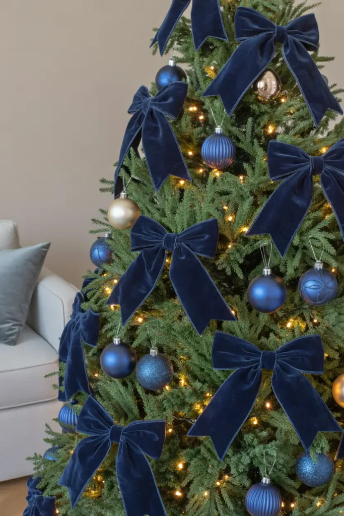 Blue Velvet Ornaments