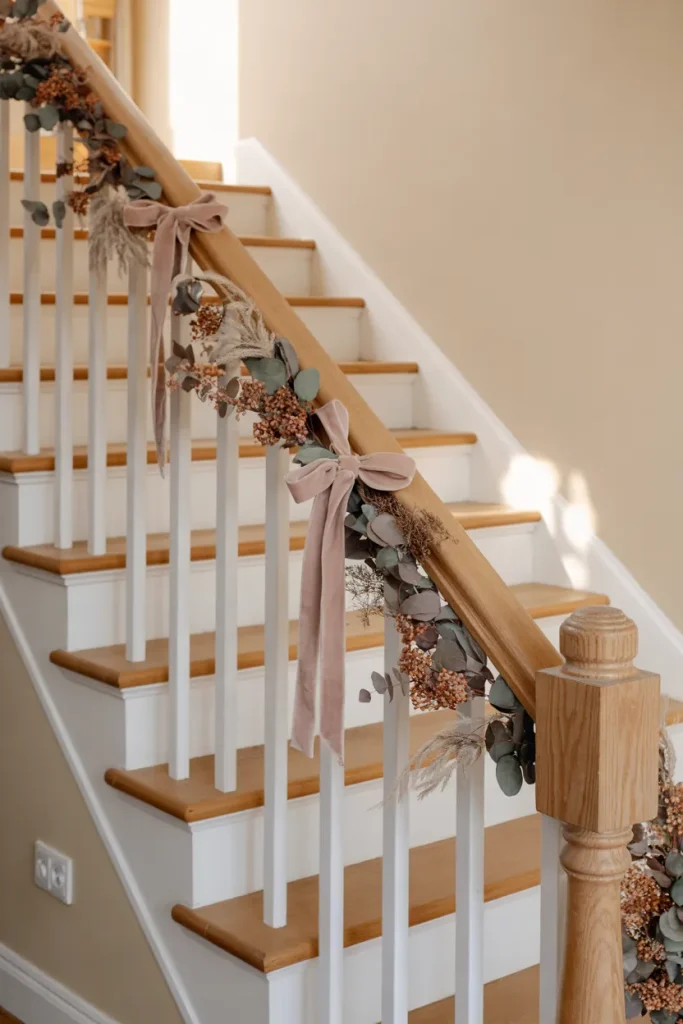 Blush Staircase Ribbon Garland