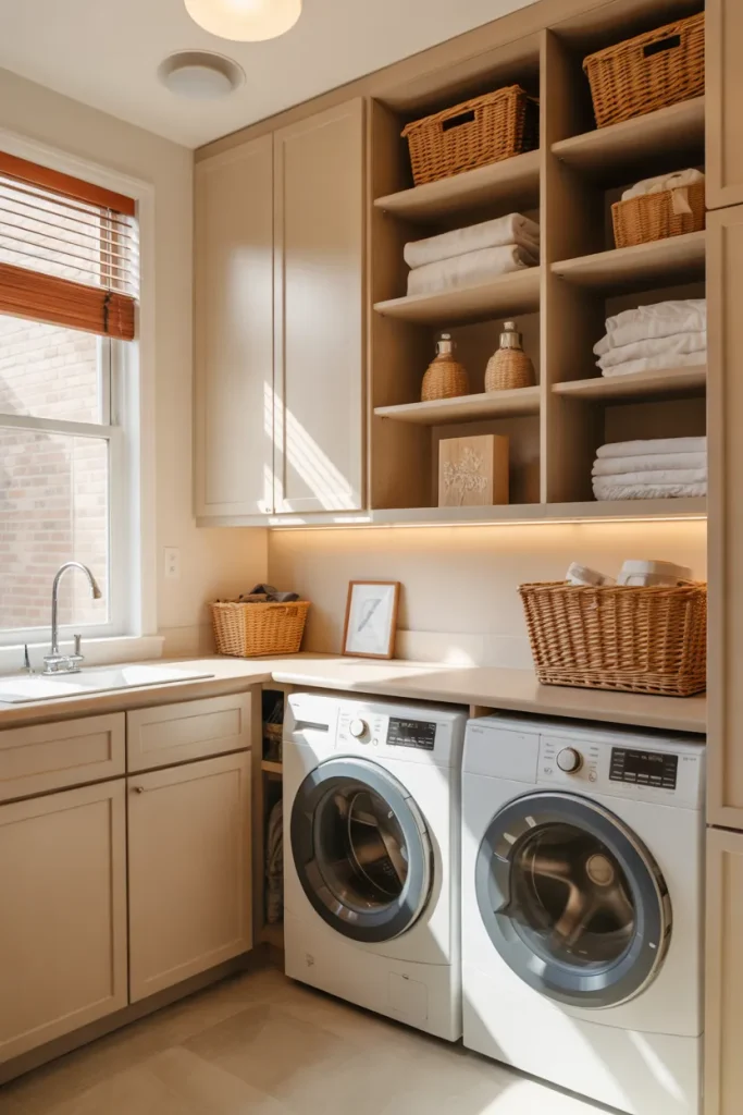 Built In Laundry Cabinets