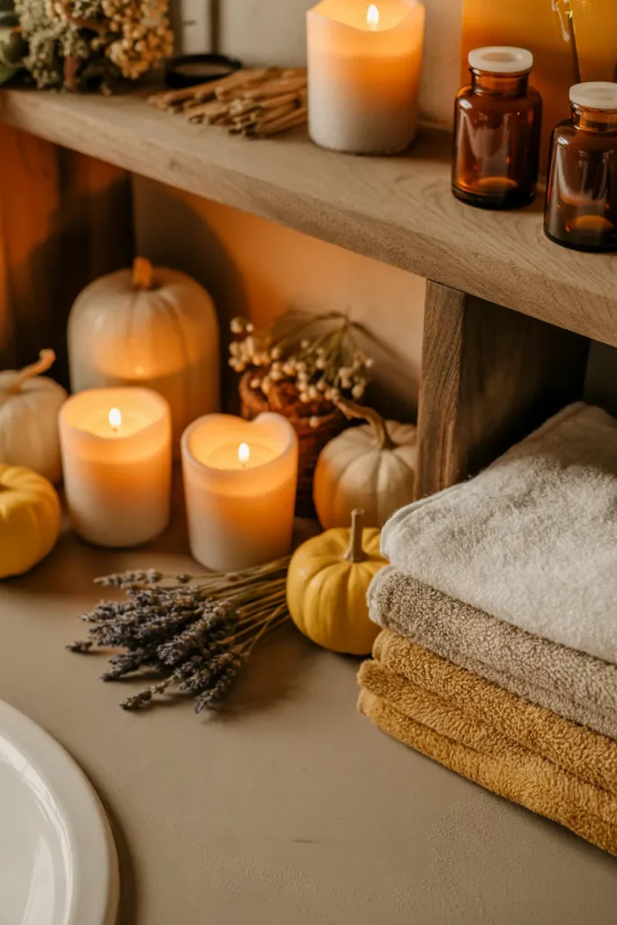 Candlelit Bathroom Corners