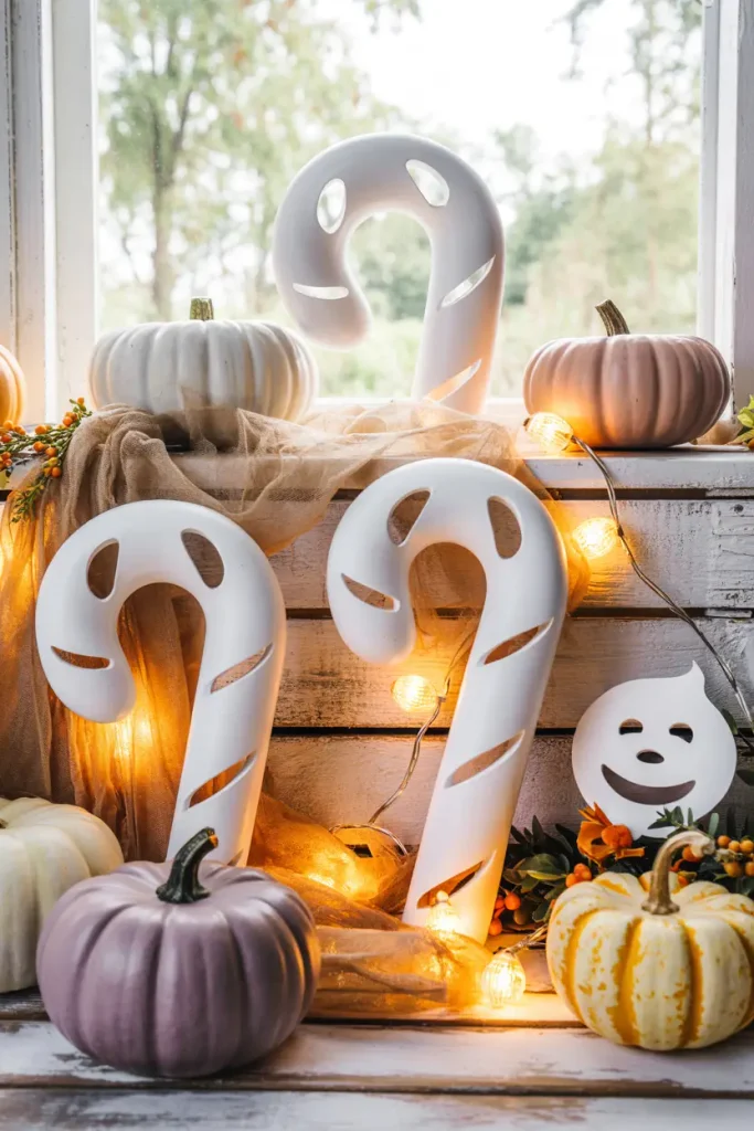 Candy Cane Ghosts