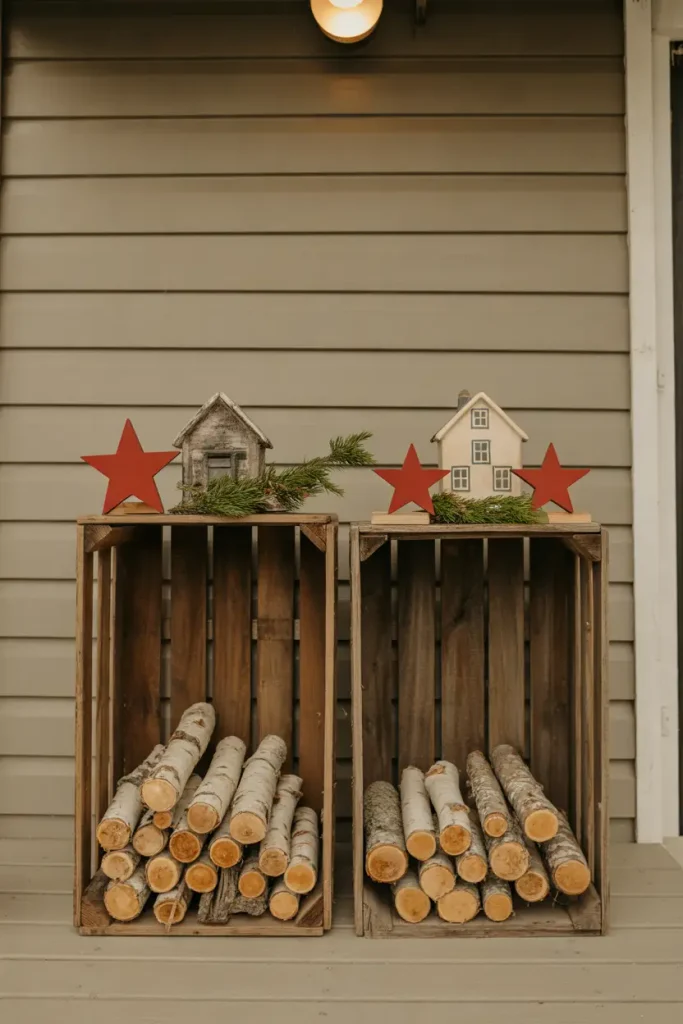 Christmas Crate Display