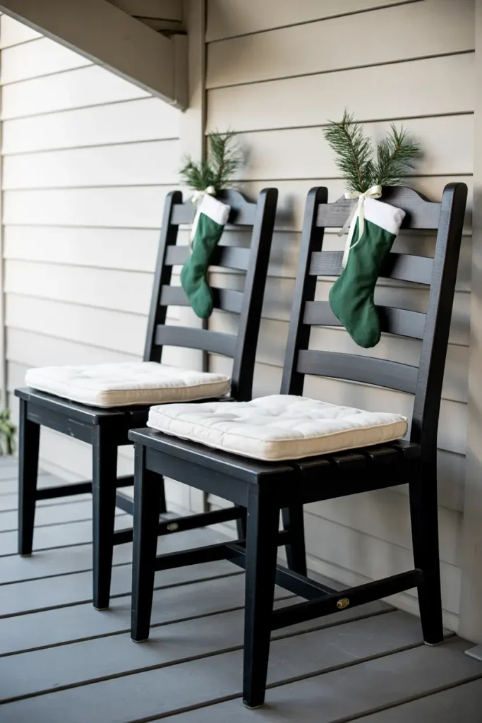 Christmas Stocking Chair Backs