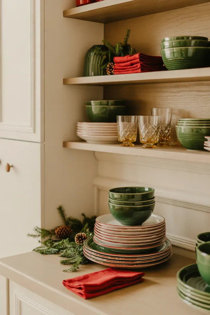Christmas Tableware Display