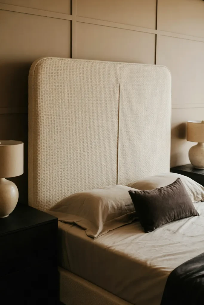 Cream Upholstered Headboard
