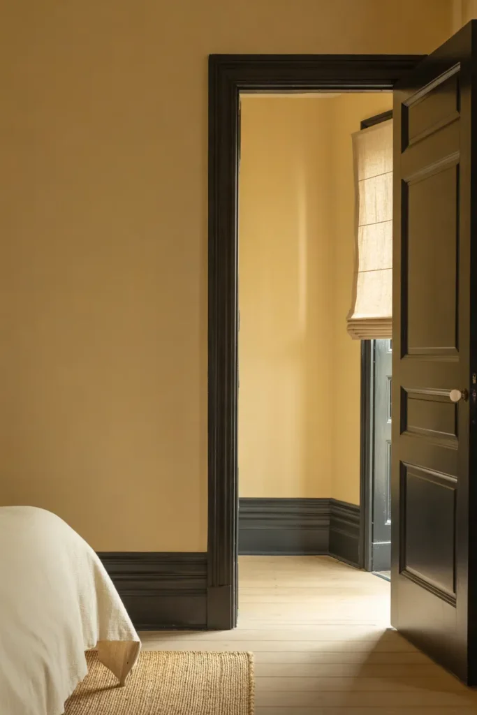 Cream Walls Black Trim