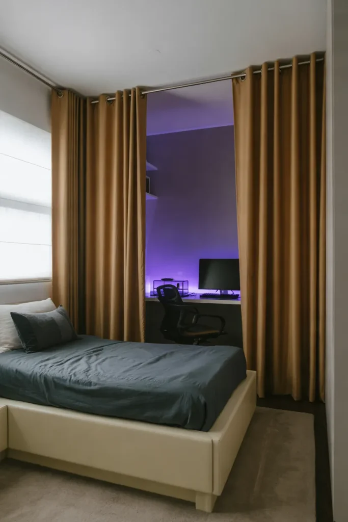 Curtain Divided Gaming Zone
