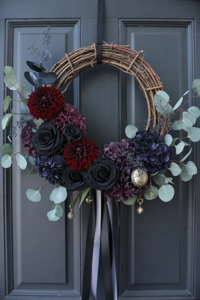 Dark Floral Wreath