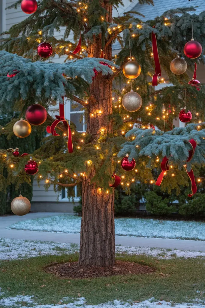 Decorated Yard Tree