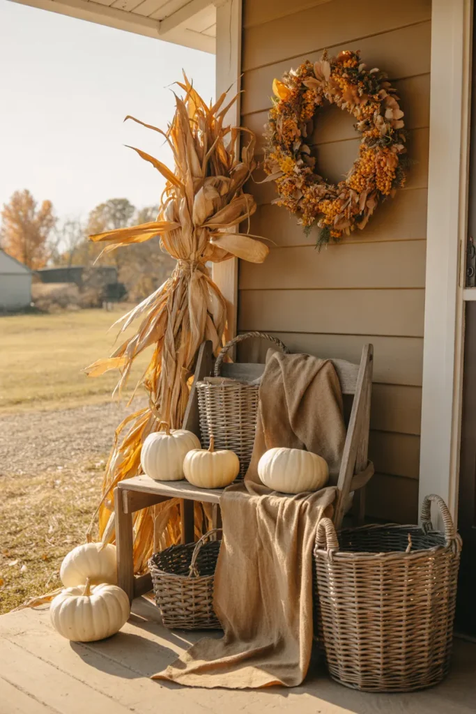 Dried Corn Husk Accents