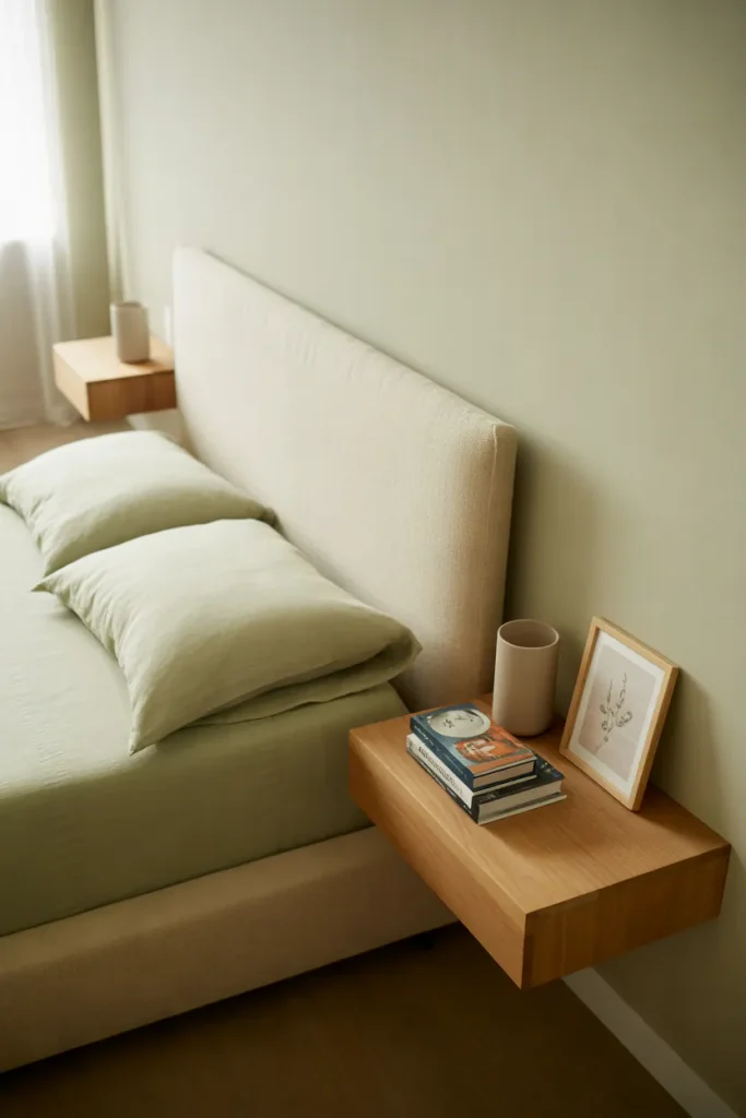 Floating Nightstand Shelves