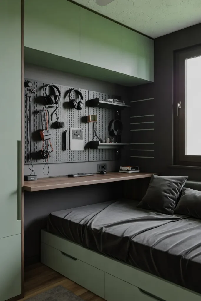 Gaming Pegboard Wall