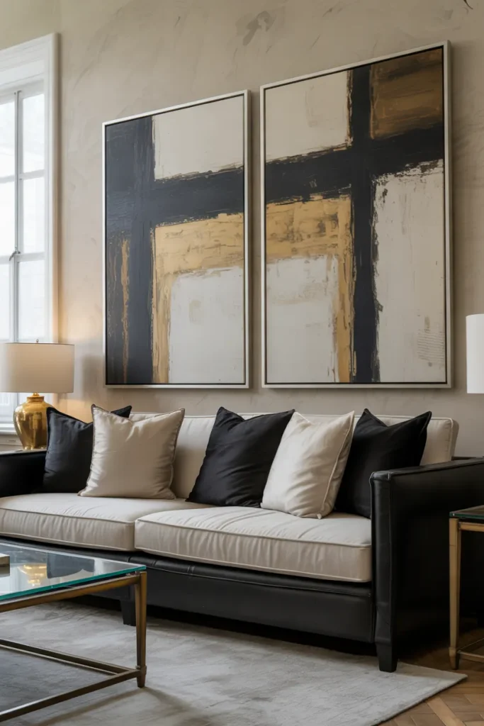 Gold-Framed Artwork